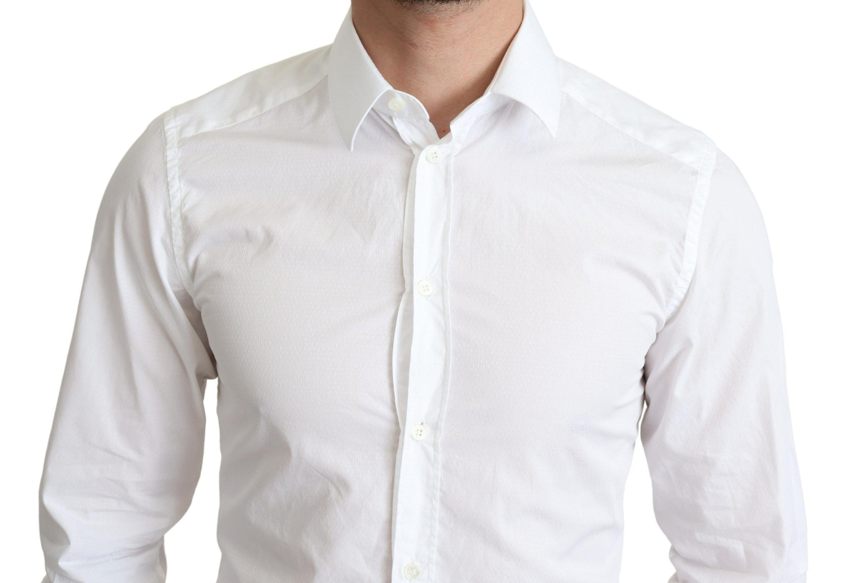 Elegante camicia in cotone bianco
