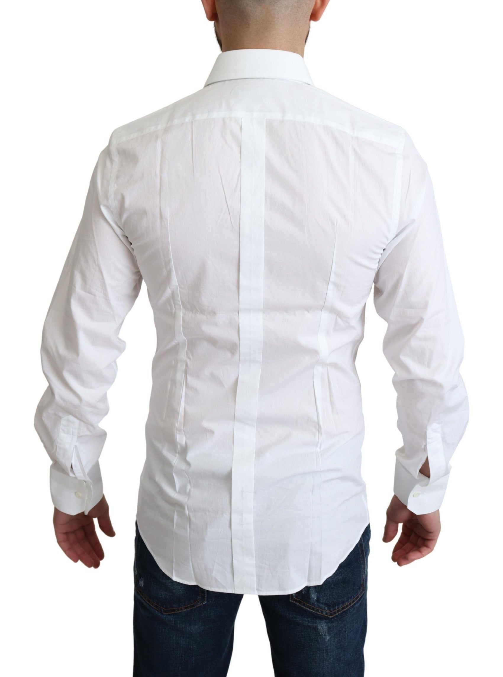 Elegante camicia in cotone bianco