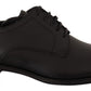 Elegant Black Leather Derby Shoes