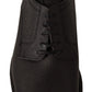 Elegant Black Leather Derby Dress Shoes