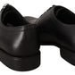 Elegante schwarze Derby-Abendschuhe