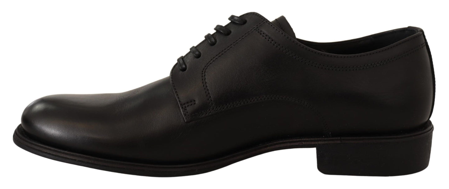 Eleganti scarpe da cerimonia Derby nere