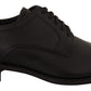 Elegante schwarze Derby-Abendschuhe