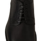 Elegante schwarze Derby-Abendschuhe