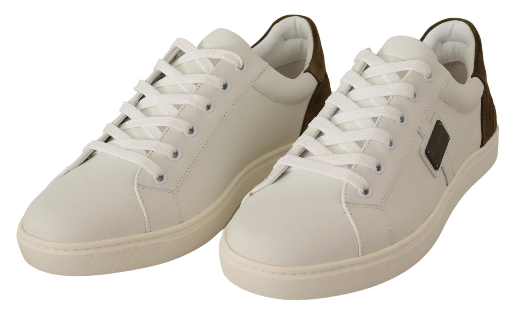 Schicke weiße Leder-Sneaker für Herren