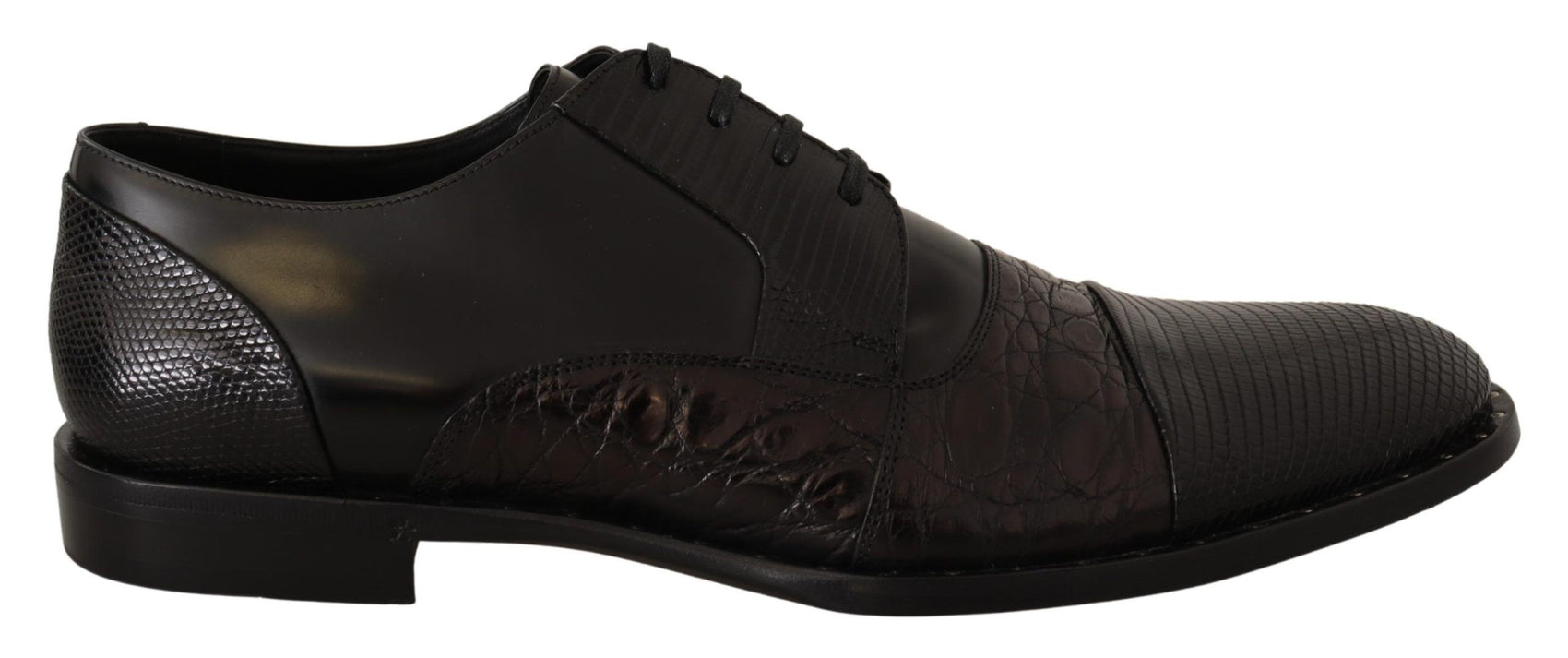 Elegante schwarze Derby Oxford Wingtips