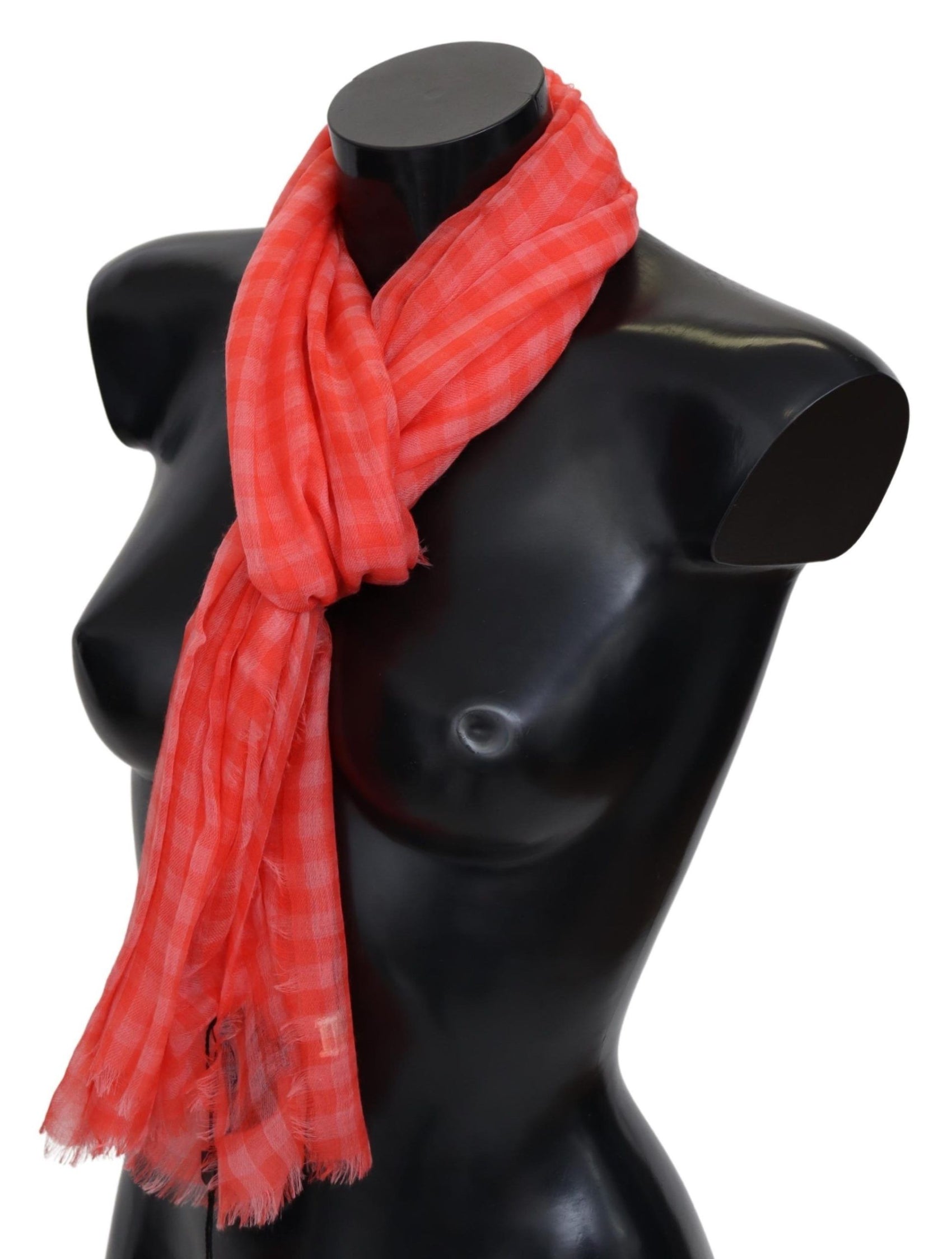 Sciarpa a quadri in cashmere di lusso