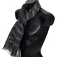 Elegant Unisex Wool Scarf with Logo Embroidery