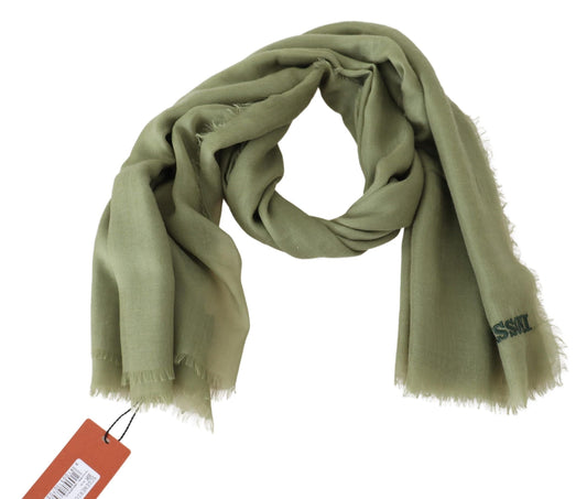 Elegante sciarpa con frange in cashmere