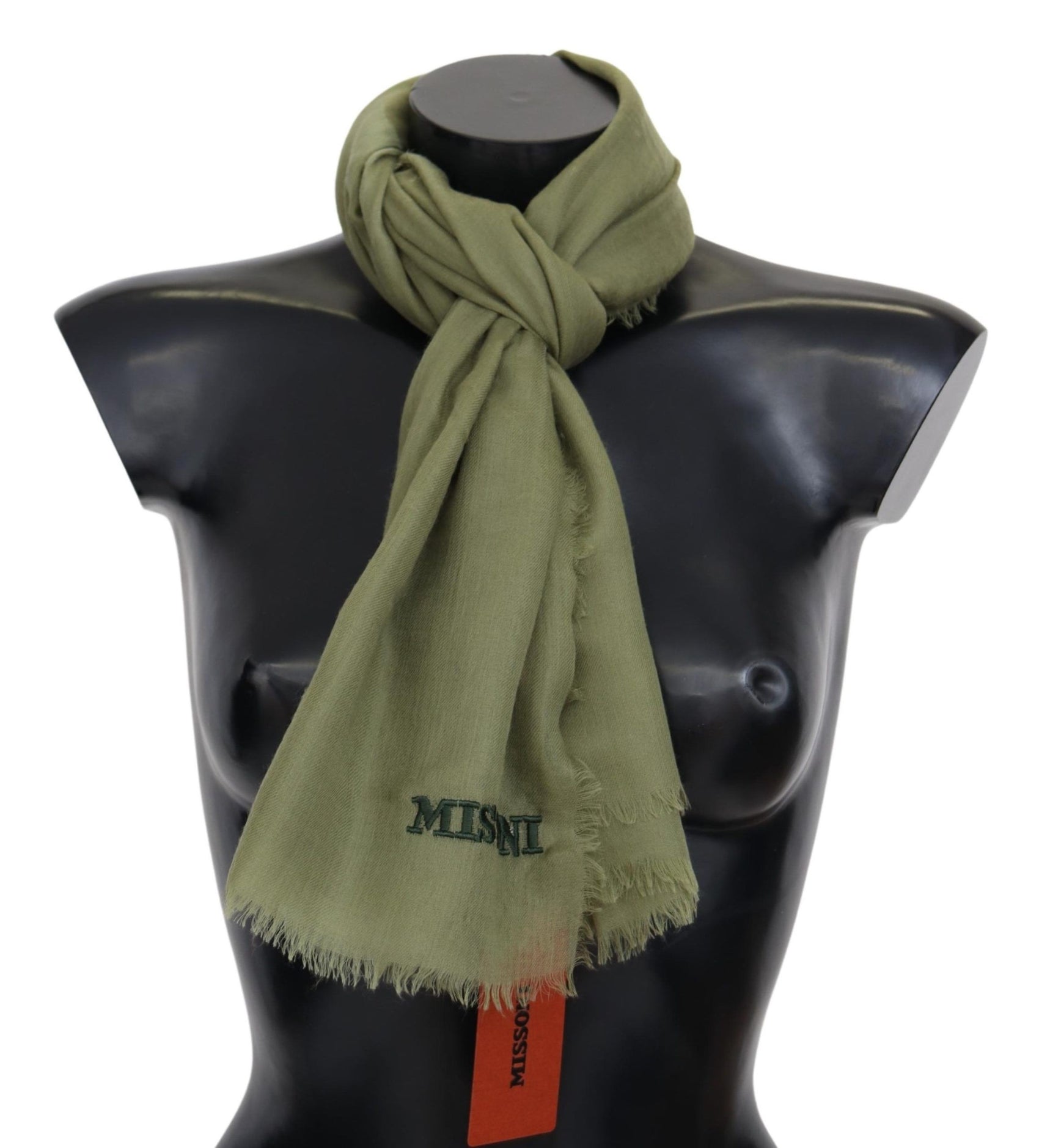 Elegante sciarpa con frange in cashmere