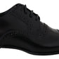 Elegante schwarze Derby-Schuhe aus Leder