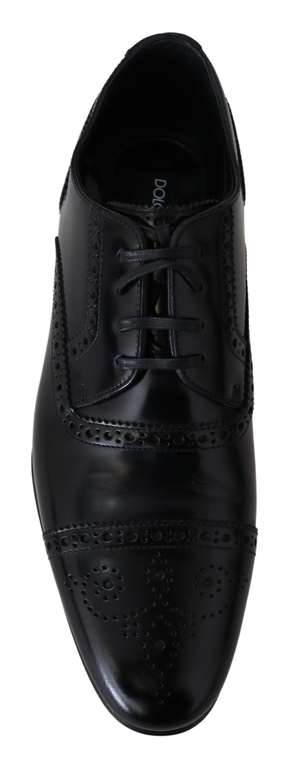 Elegante schwarze Derby-Schuhe aus Leder