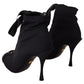 Elegant Ankle Open Toe Heel Boots