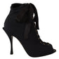 Elegant Ankle Open Toe Heel Boots