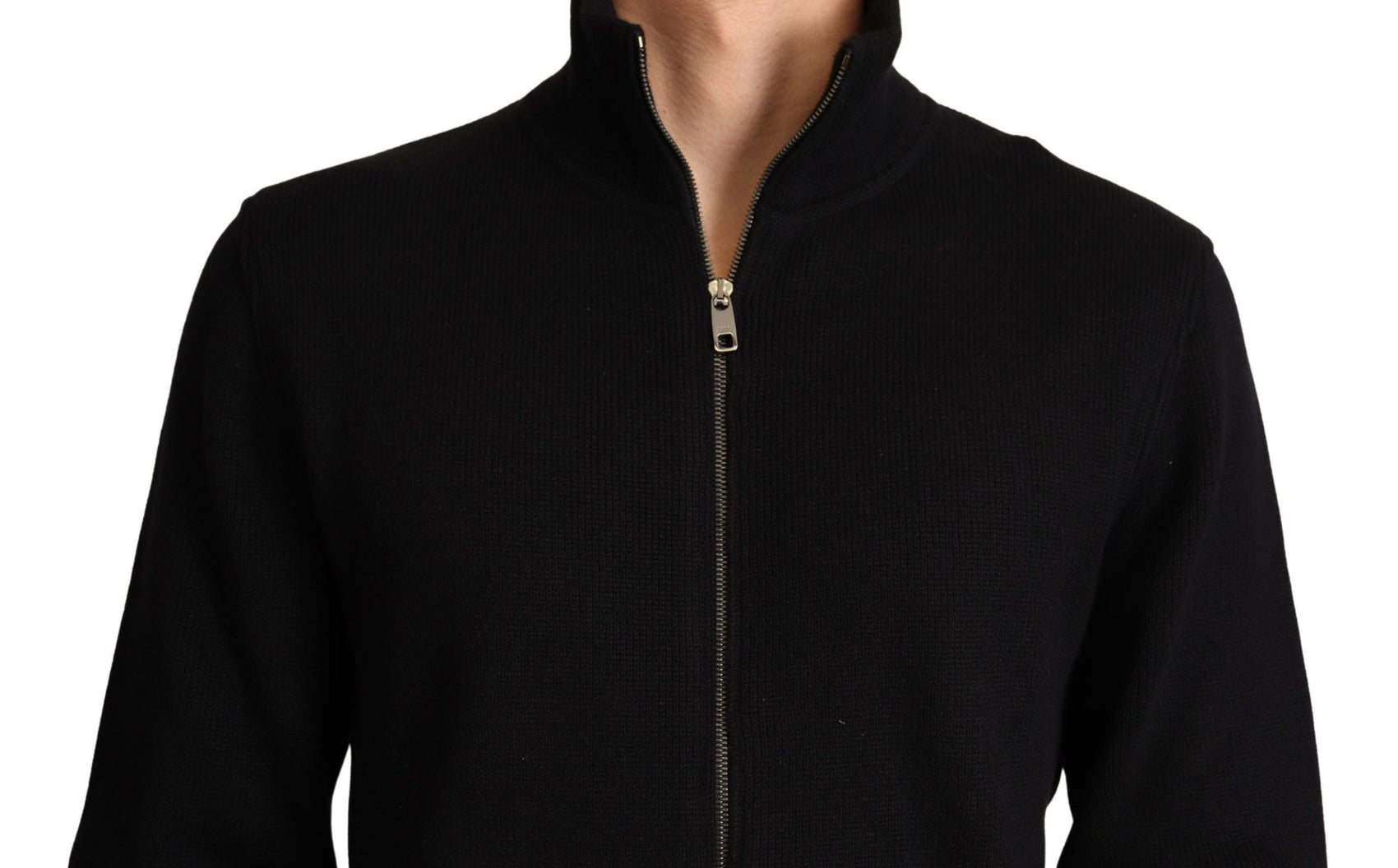 Eleganter Pullover aus Kaschmirmischung mit hohem Kragen