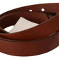 Elegant Brown Leather Fashion Belt