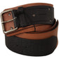 Elegant Dual-Tone Leather Fashion Belt