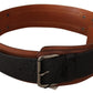 Elegant Dual-Tone Leather Fashion Belt