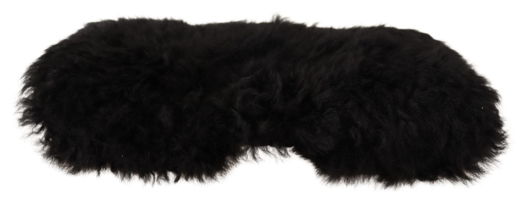 Elegante schwarze Kaschmir-Alpaka-Pelzmütze