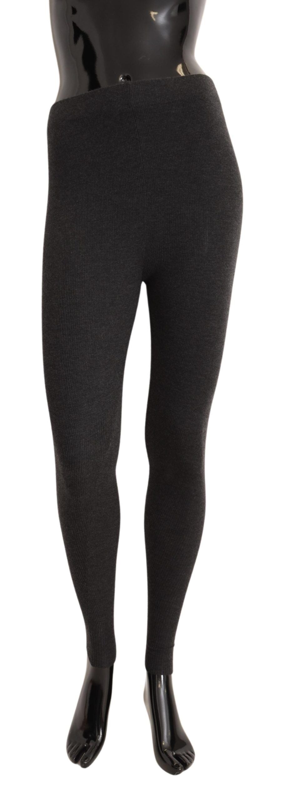 Elegante graue Kaschmirstrumpfhose – Luxuriöser Komfort