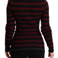 Schicker gestreifter Woll-Kaschmir-Pullover