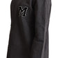 Schicker grauer bestickter Baumwollpullover