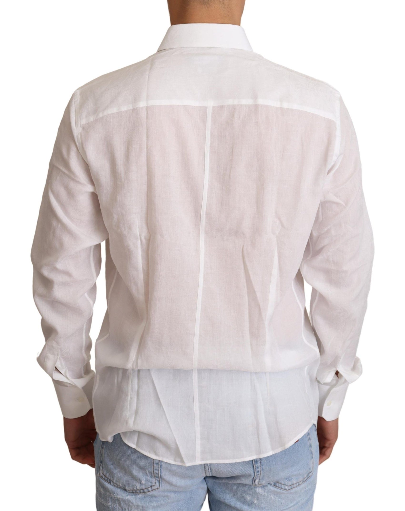 Camicia elegante slim fit con motivo floreale Martini