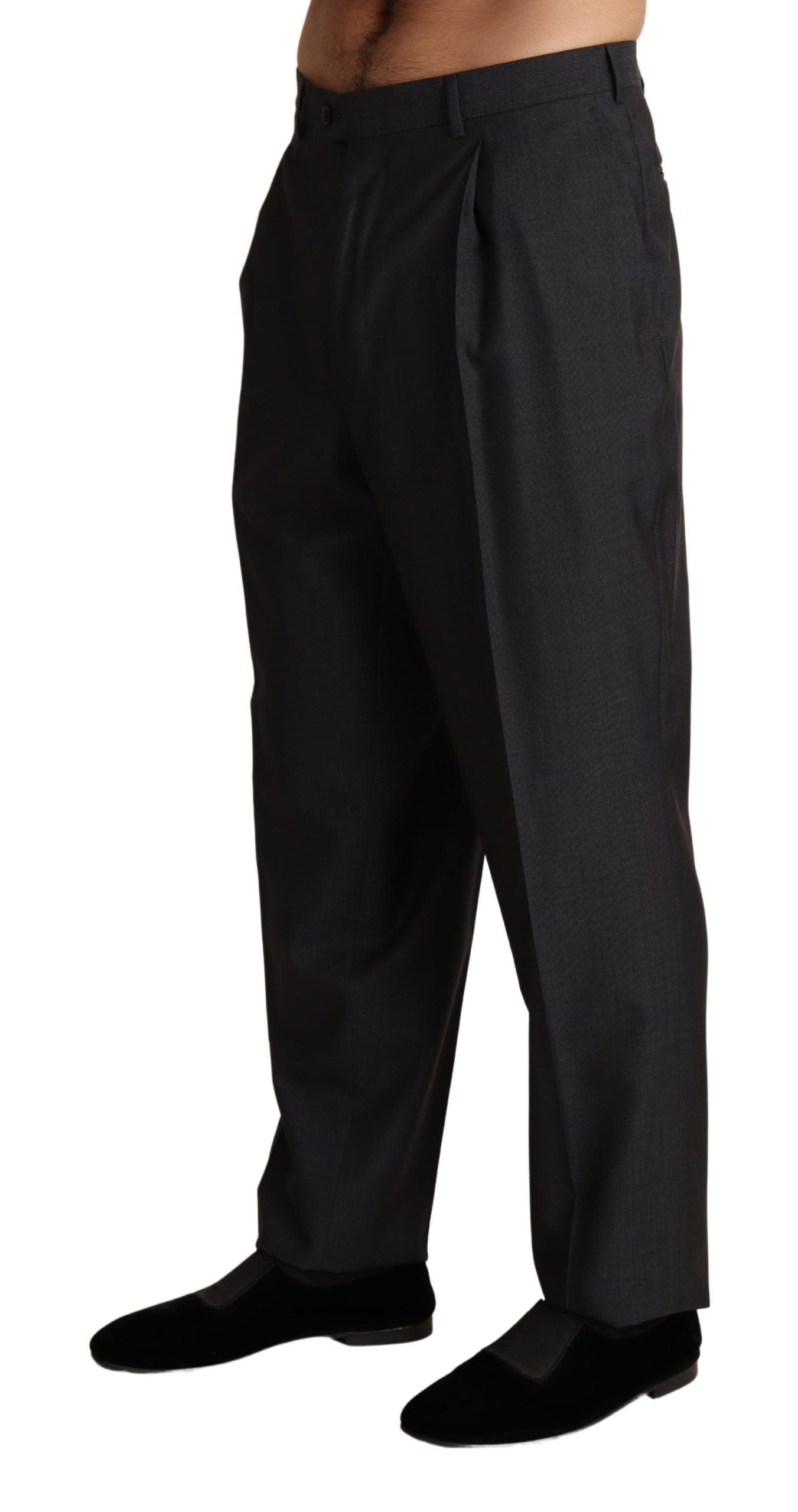 Elegante graue Skinny-Hose