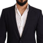 Elegant Navy Martini Blazer by Renowned Tailors