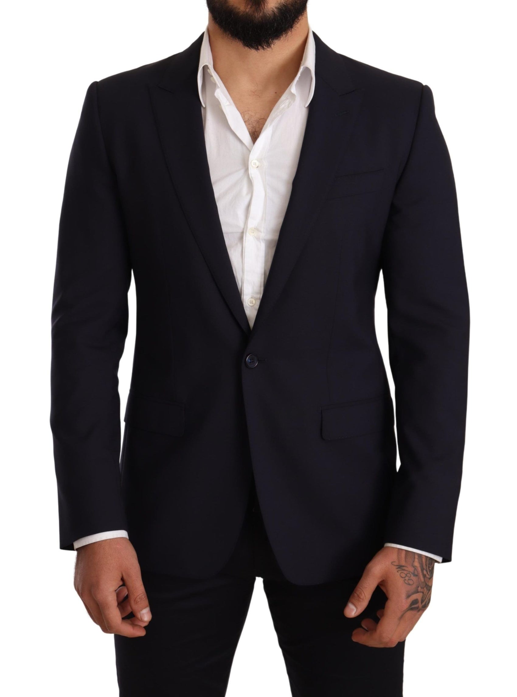 Eleganter marineblauer Martini-Blazer von Renowned Tailors