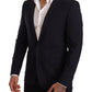 Elegant Navy Martini Blazer by Renowned Tailors