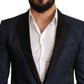 Elegant Blue Slim Fit Martini Blazer