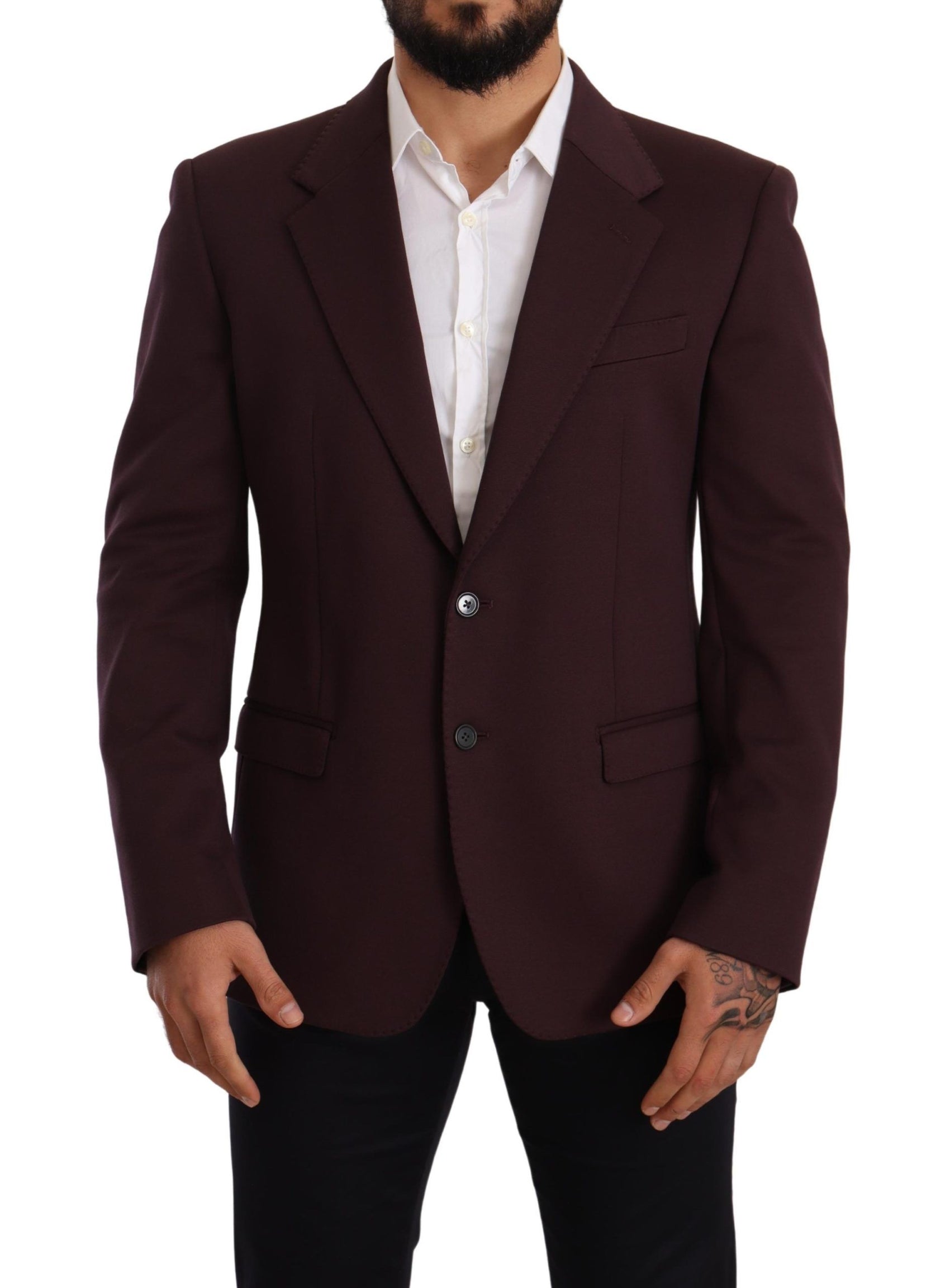 Elegante blazer slim fit indaco per uomo