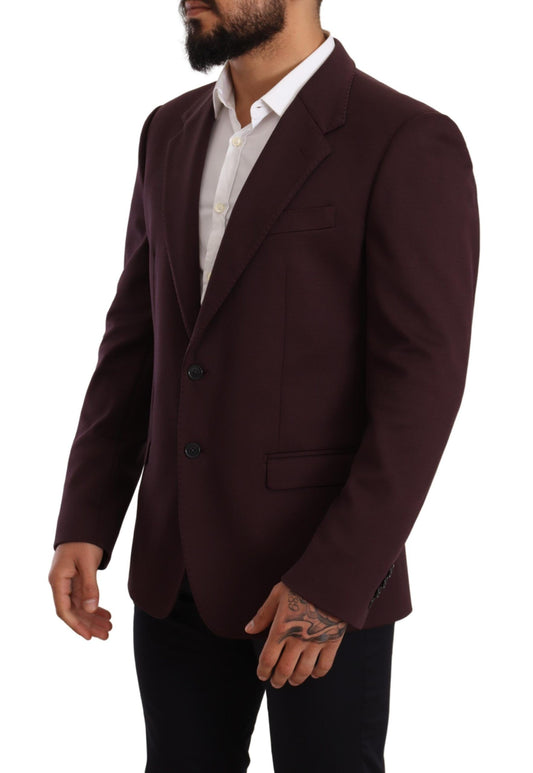 Elegante blazer slim fit indaco per uomo