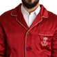 Sumptuous Silk Red Bomber Jacket