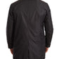 Elegant Black Trench Coat for Sophisticated Men