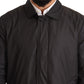 Elegant Black Trench Coat for Sophisticated Men