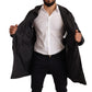 Elegant Black Hooded Blouson Jacket