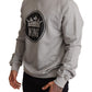 Regal Crown Baumwollpullover - Anspruchsvolles Grau