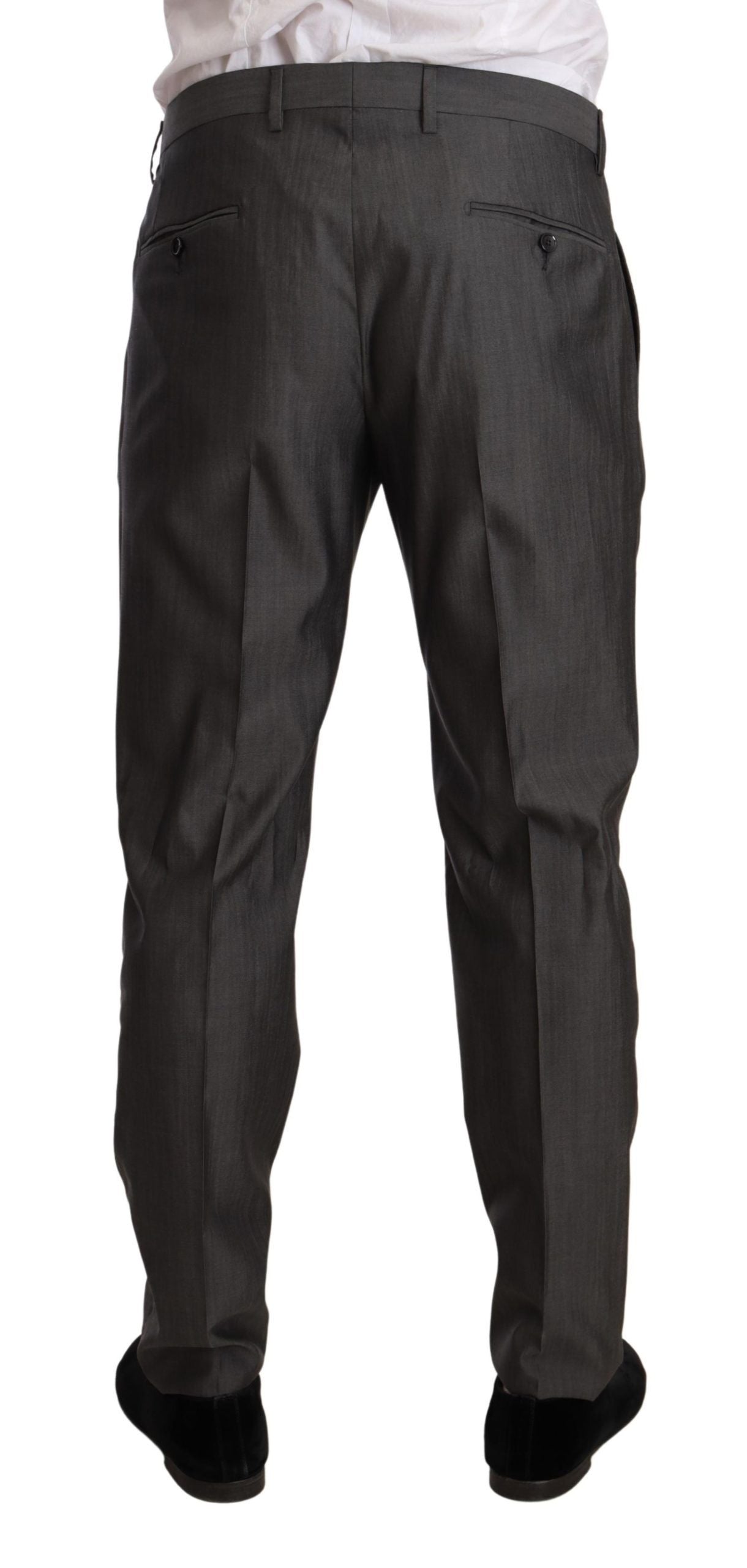 Elegante abito Martini slim fit in lana e seta