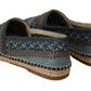 Elegant Woven Leather Espadrilles