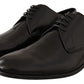 Elegant Black Leather Derby Shoes