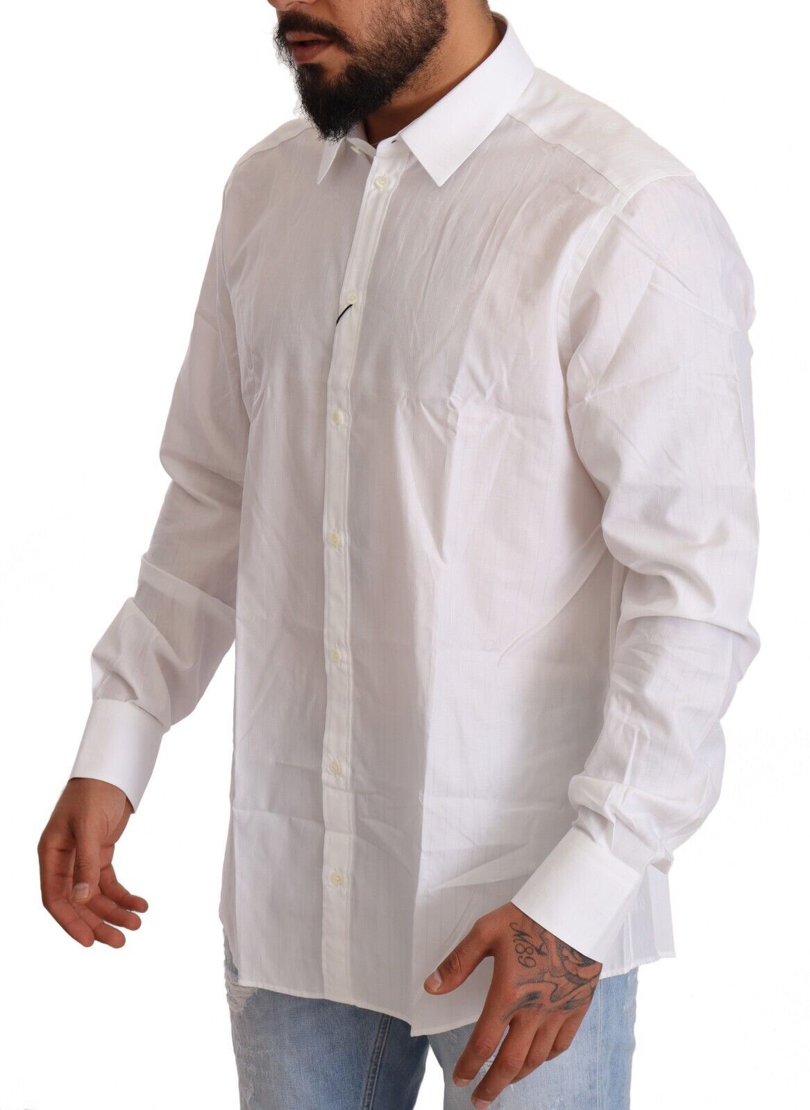 Camicia in cotone bianco Martini Fit