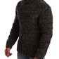 Eleganter gesprenkelter Rollkragenpullover aus Wollmischung