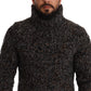 Eleganter gesprenkelter Rollkragenpullover aus Wollmischung