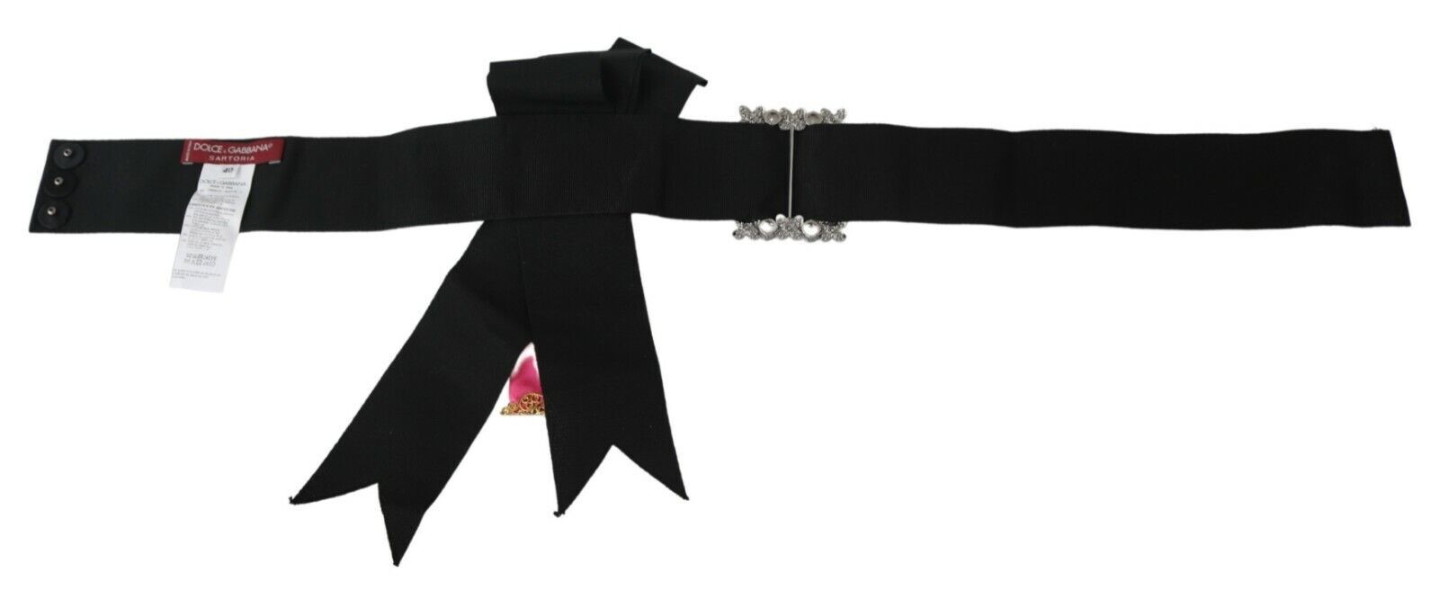 Eleganter Taillengürtel mit Blumen- und Kristallband