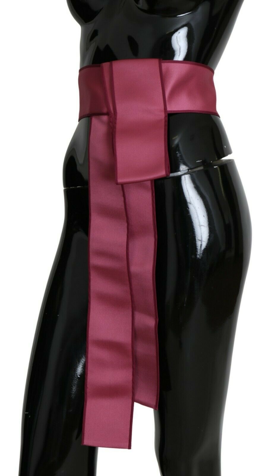 Eleganter breiter Taillengürtel aus rosa Seide