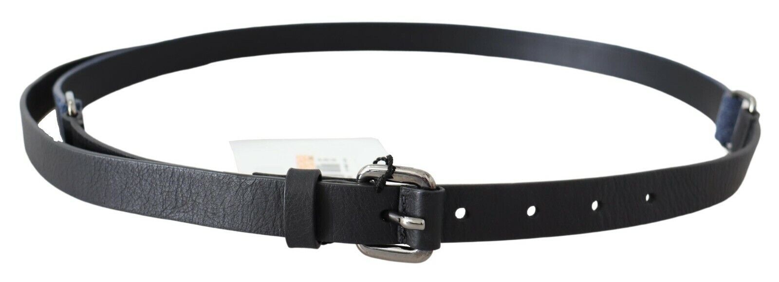 Eleganter, verstellbarer Gürtel aus schwarzem Leder