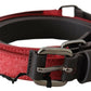 Elegant Red Brown Leather Fashion Belt