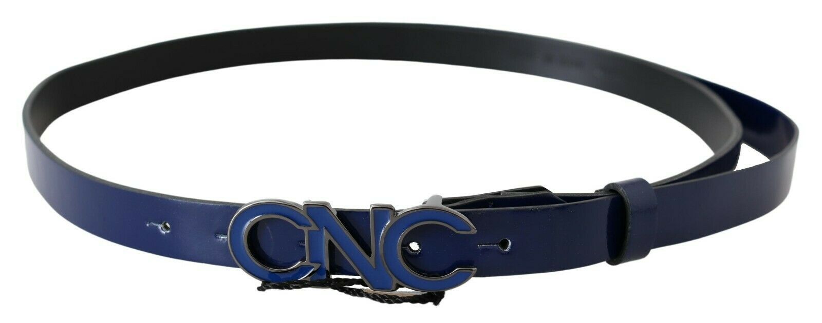Cintura alla moda in pelle blu scuro elegante